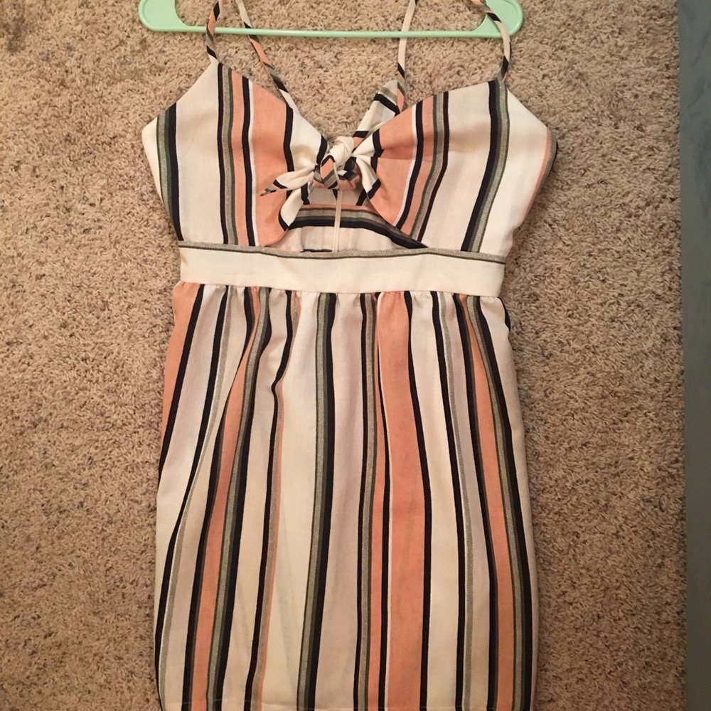 Top shop tie front dress